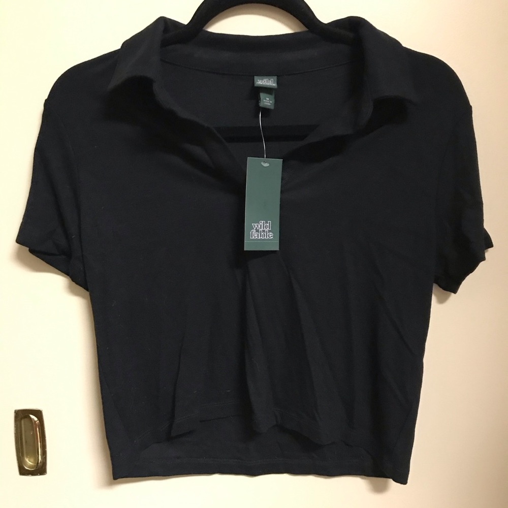 NWT Wild Fable Cropped Shirt